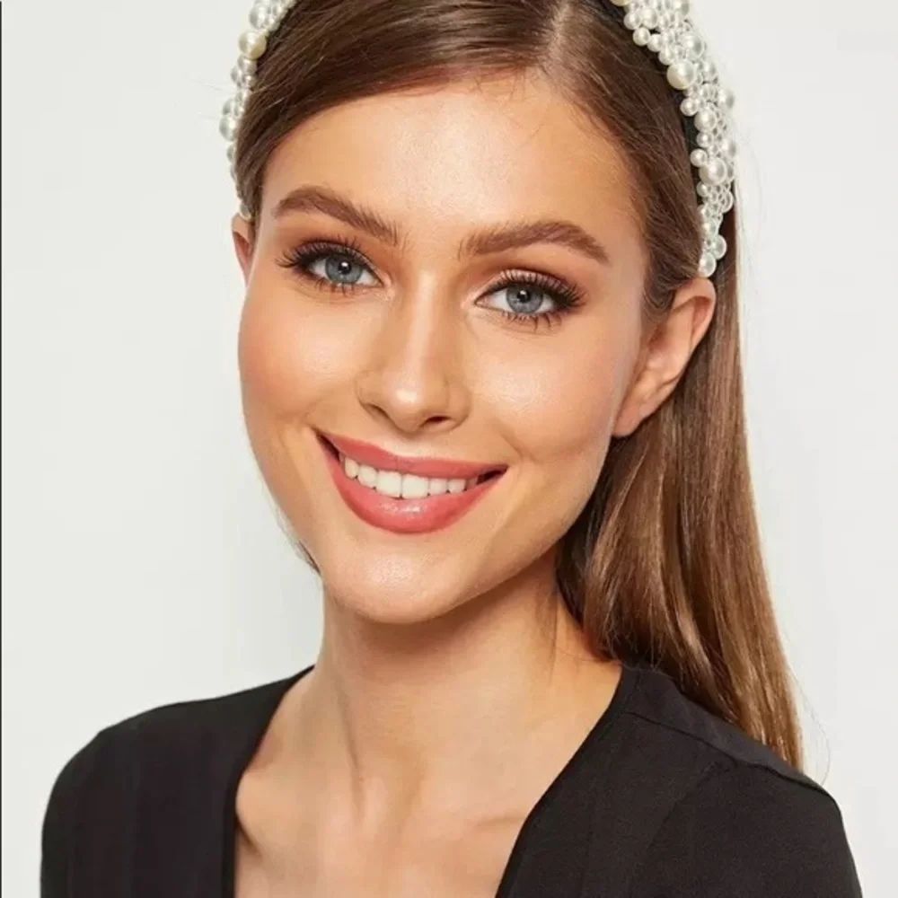 Lucia pearl headband